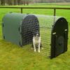recycled-plastic-dog-kennel-green-deluxe-detail
